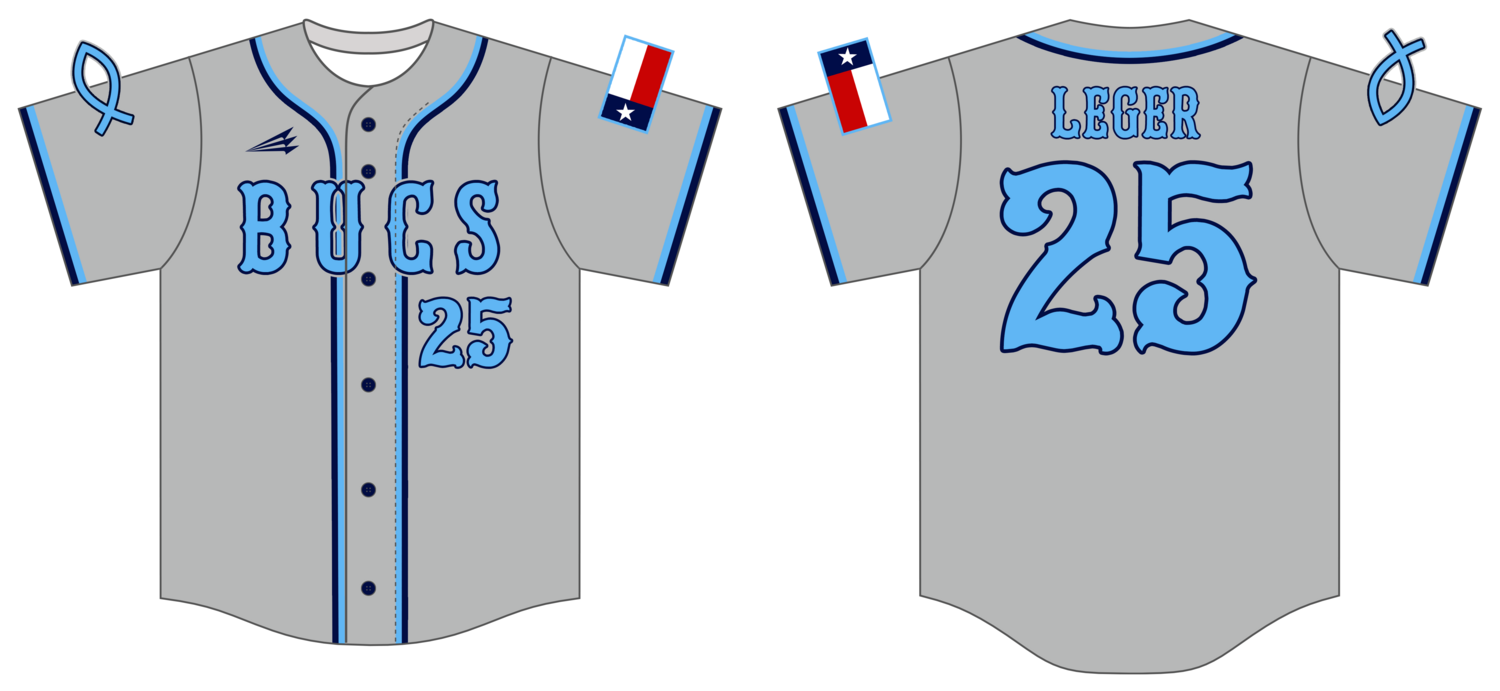 Bucs (Leger) Custom HexaFlex Baseball Jersey #J8B