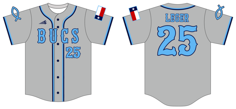 Bucs (Leger) Custom HexaFlex Baseball Jersey #J8B