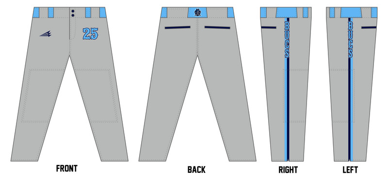 Bucs (Leger) Custom Long Baseball Pant #BP8B