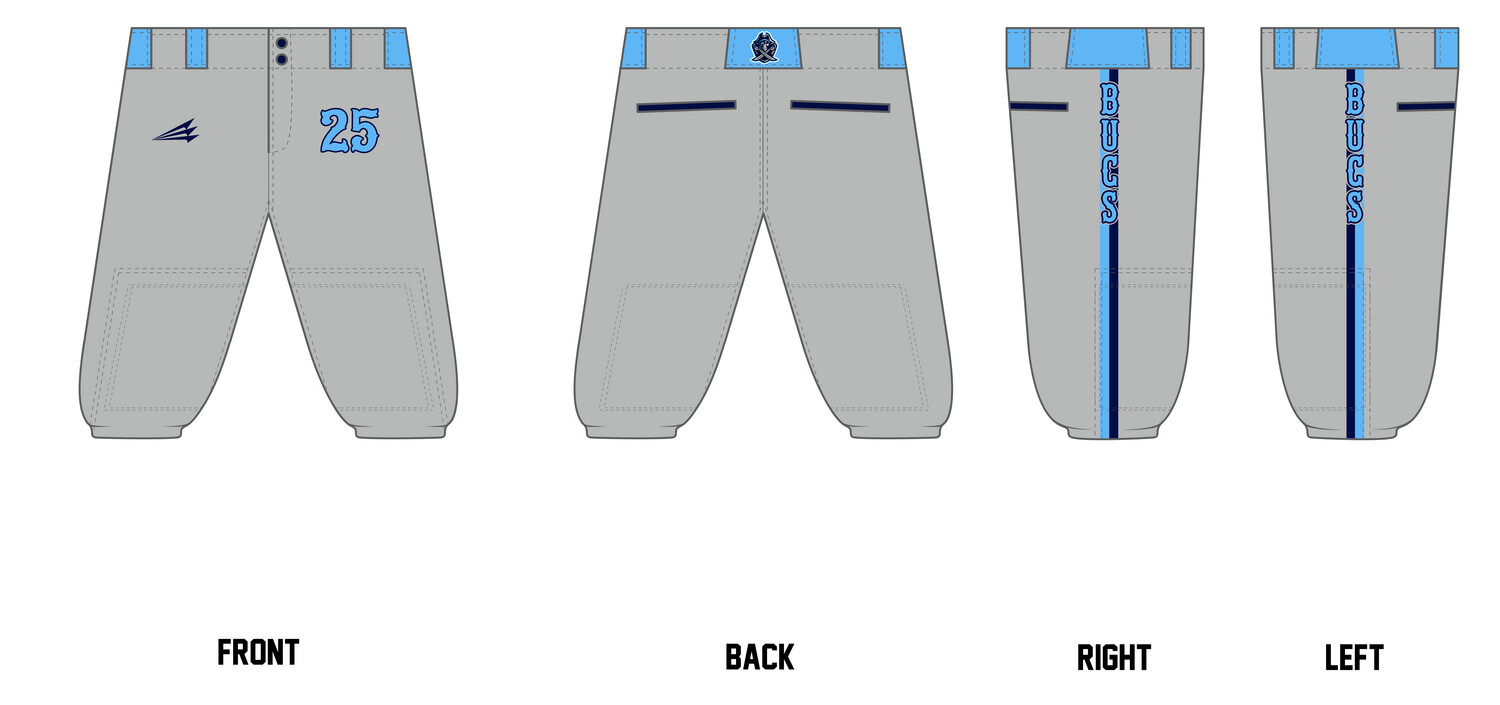 Bucs (Leger) Custom Knicker Baseball Pant #BP8C