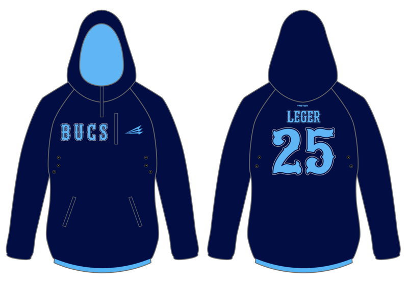 Bucs (Leger) Custom Gladiator Hoodie #GH3