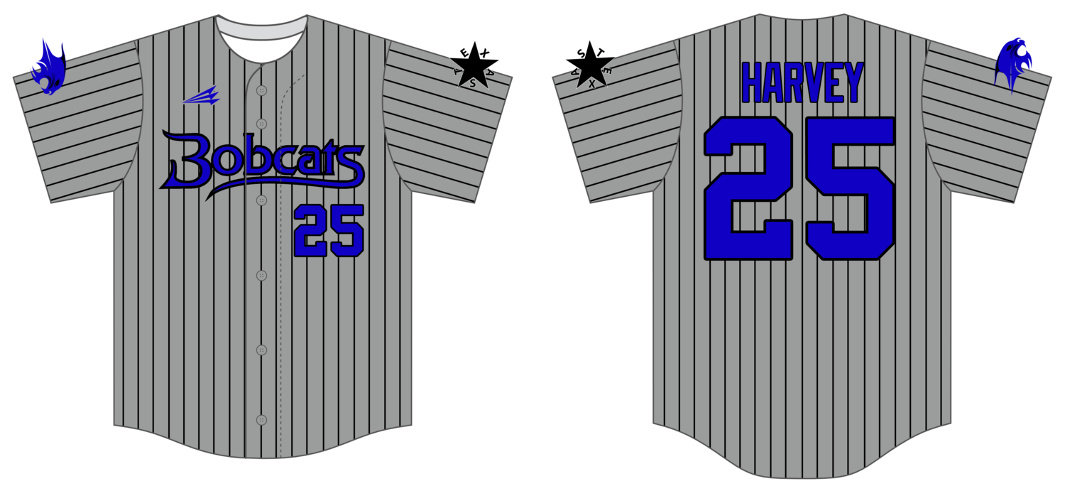 TCR Bobcats Custom NanoDri Baseball Jersey #J5C