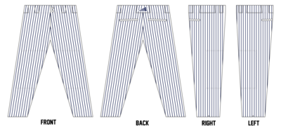 Bullpen Braves Custom Long Relaxed Baseball Pant #BP9