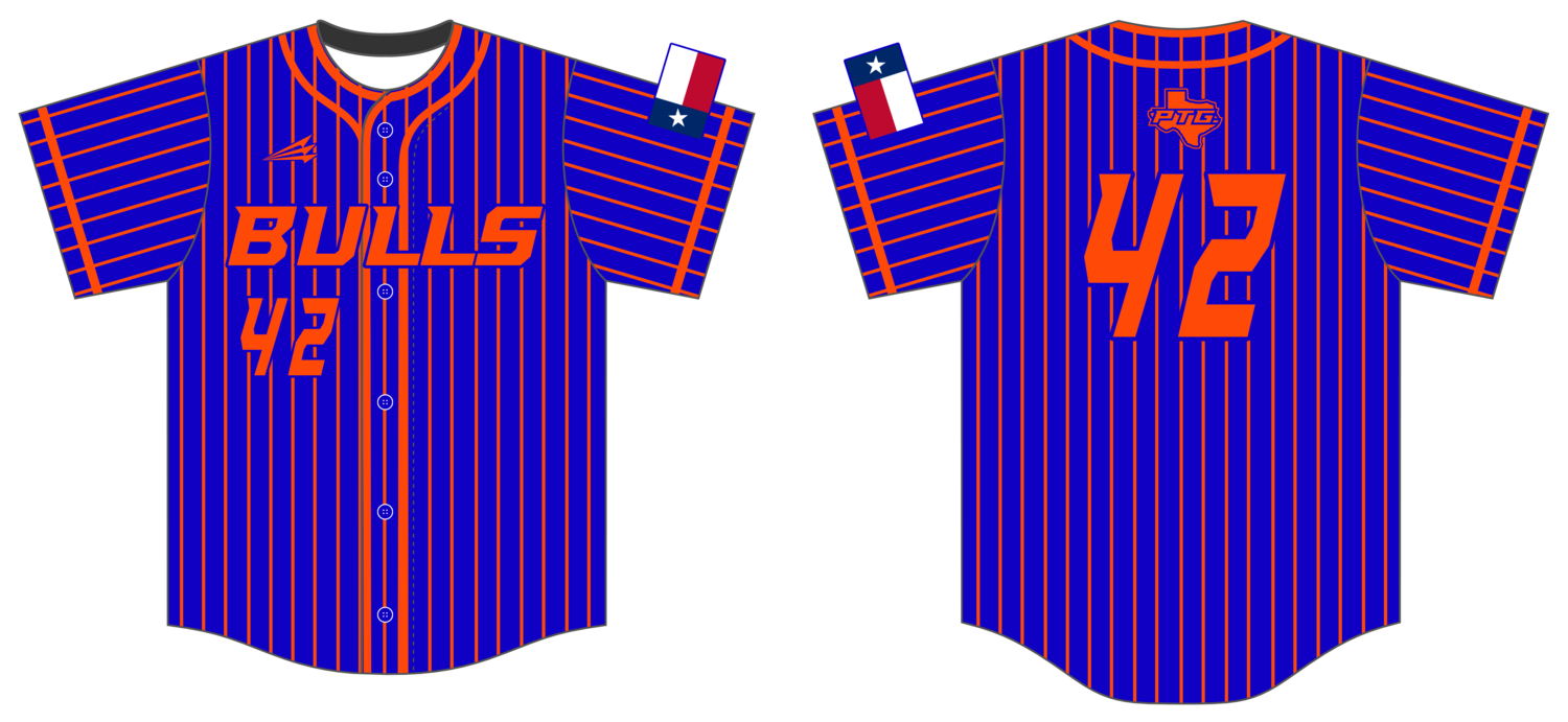PTG Bulls Custom HexaFlex Baseball Jersey #J5B