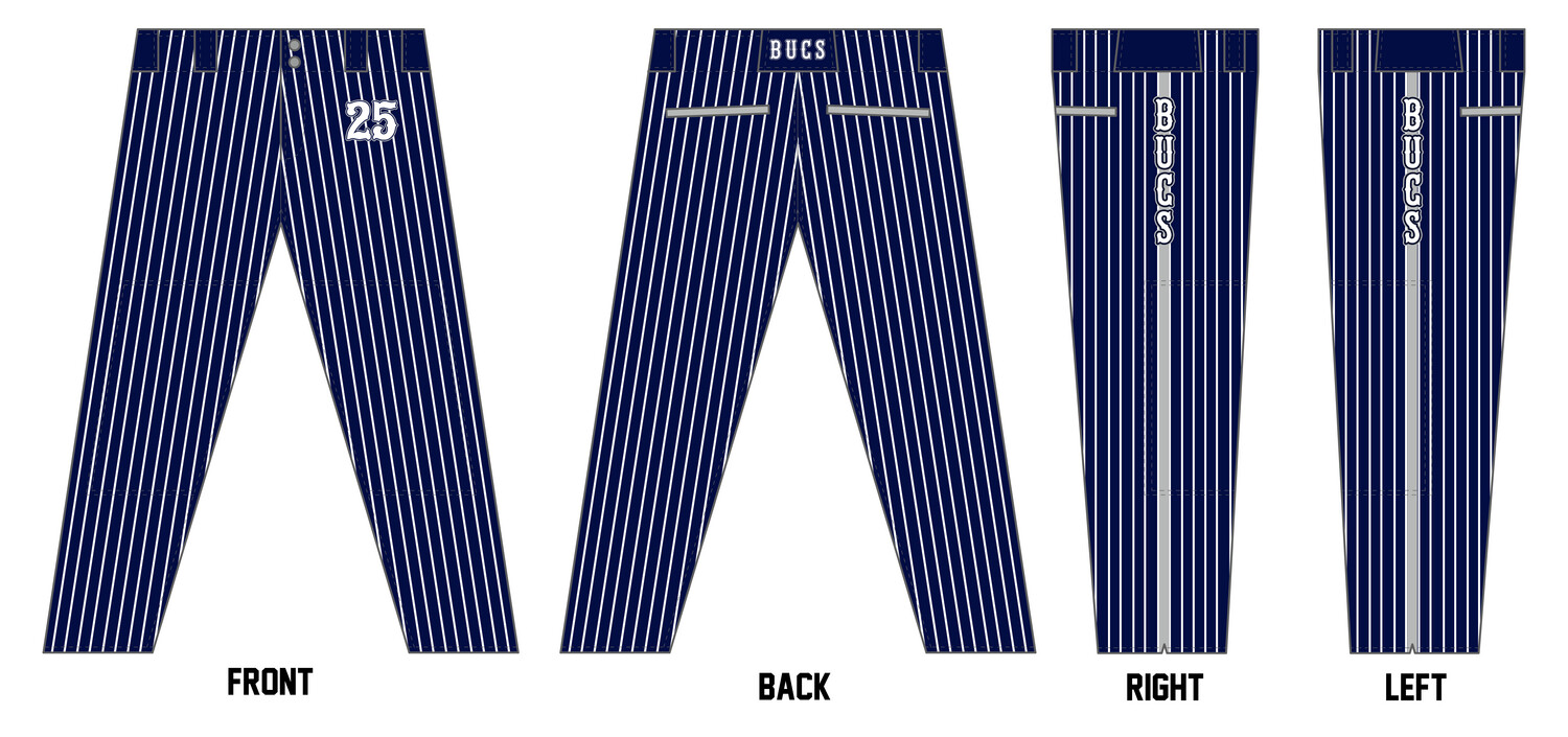 Bucs (Kocurek) Custom Long Baseball Pant #BP9