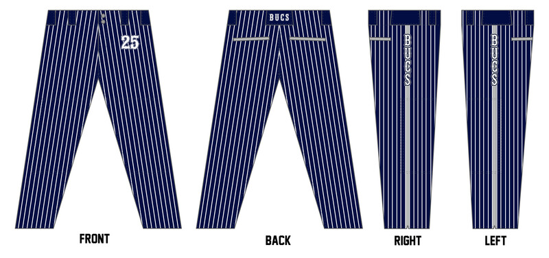 Bucs (Kocurek) Custom Long Baseball Pant #BP9