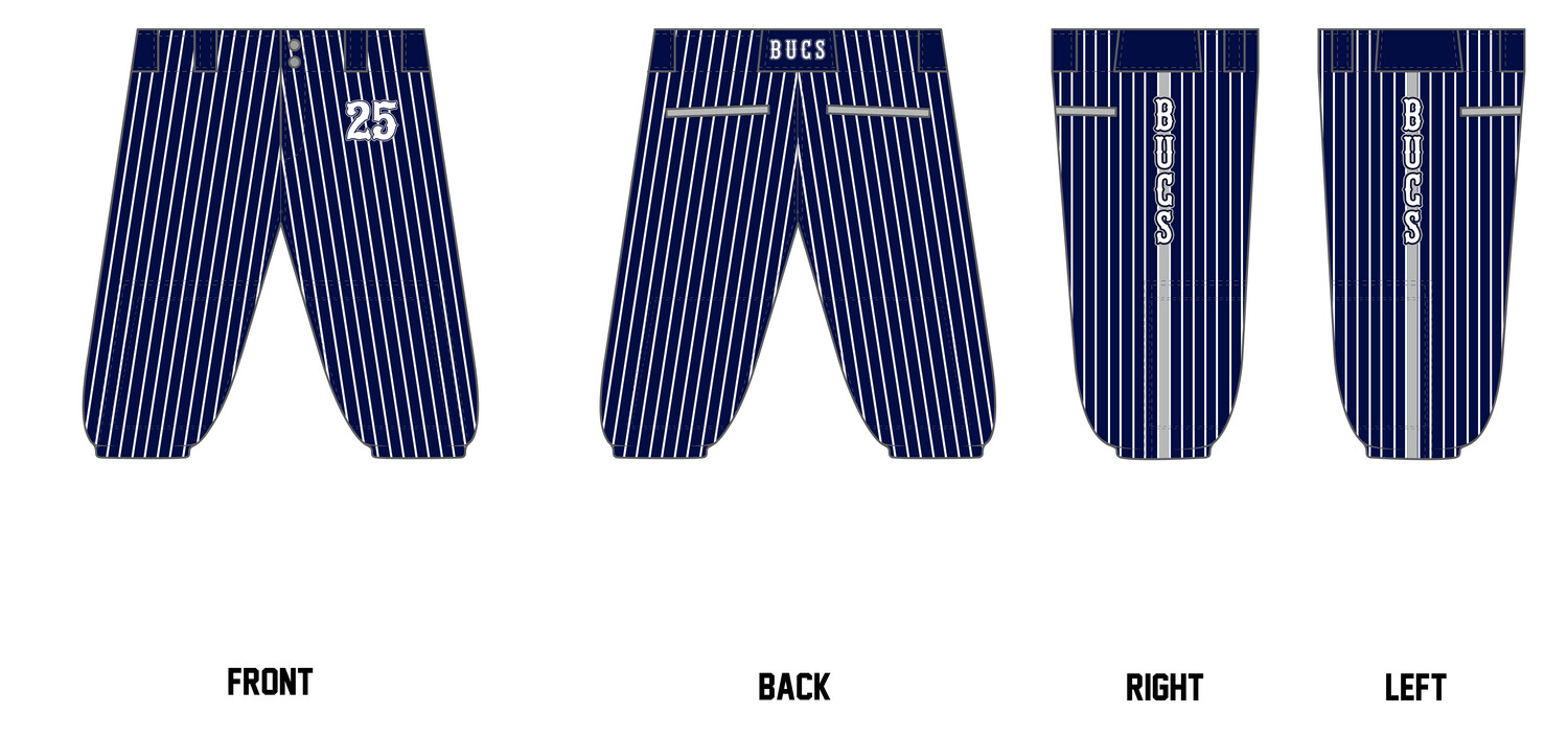 Bucs (Kocurek) Custom Knicker Baseball Pant #BP9B