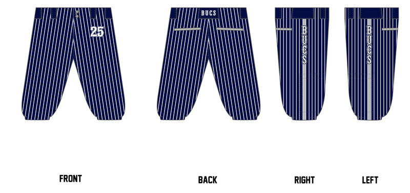 Bucs (Kocurek) Custom Knicker Baseball Pant #BP9B