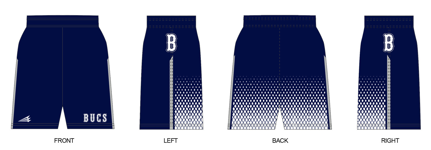 Bucs (Kocurek) Custom Revolution Pocket Shorts #RV7