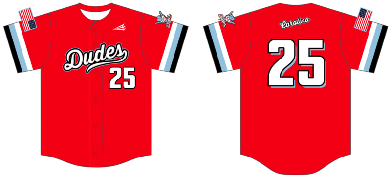 Carolina Dudes Custom NanoDri Baseball Jersey #J9b
