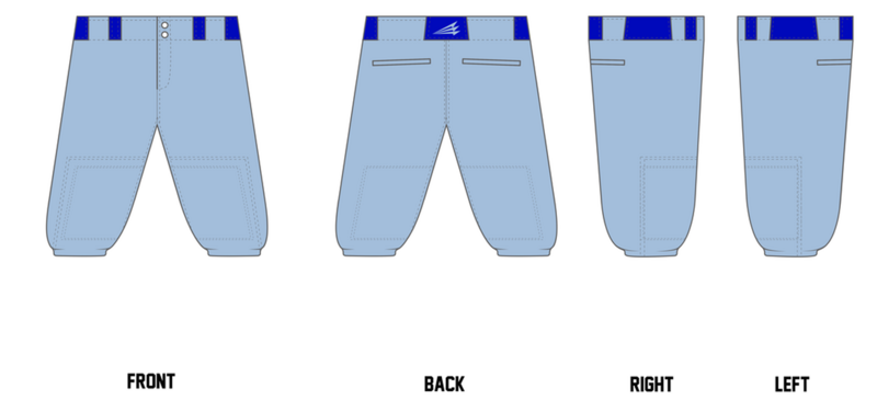 Kentuckiana Blue Sox Custom Knicker Baseball Pant #BP3