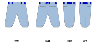 Kentuckiana Blue Sox Custom Knicker Baseball Pant #BP3