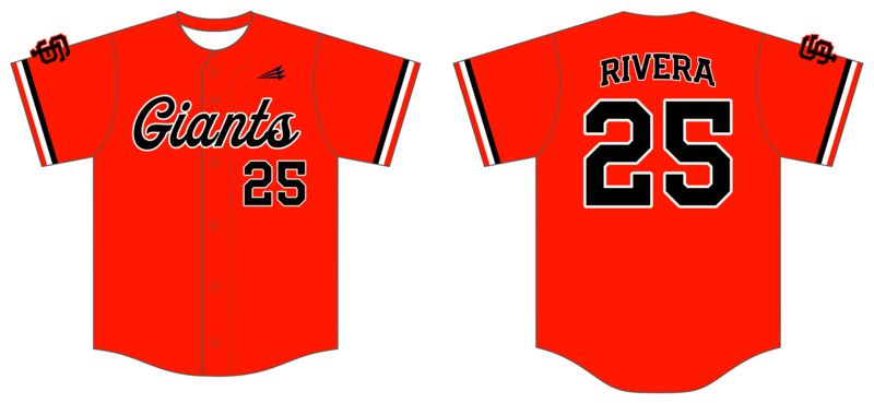 Smithfield Giants Custom HexaFlex Baseball Jersey #J1