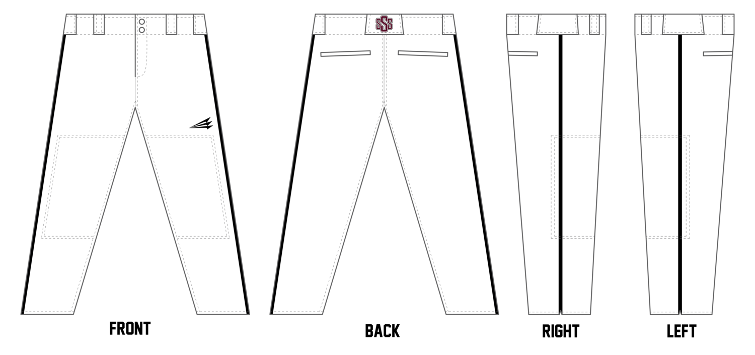 South Shore Smoke Custom Long Relaxed Baseball Pant #BP4A