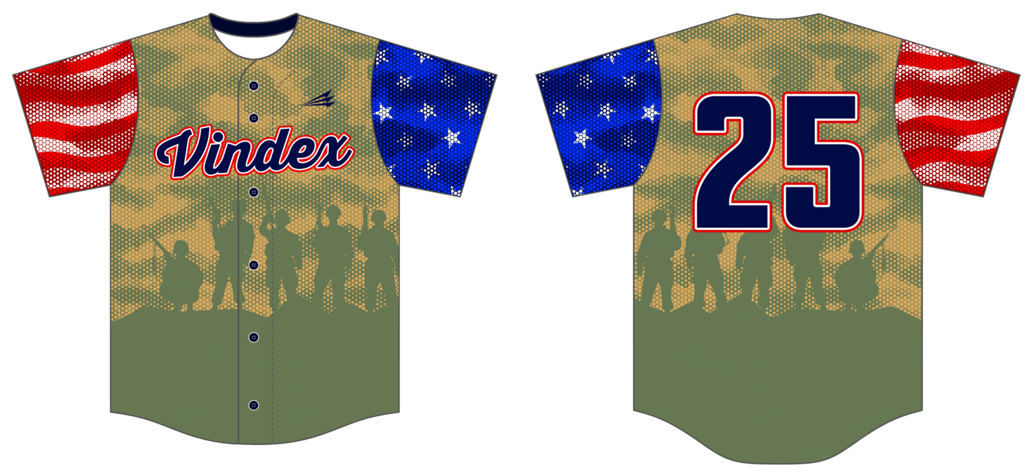 Vindex Custom NanoDri Baseball Jersey #J6