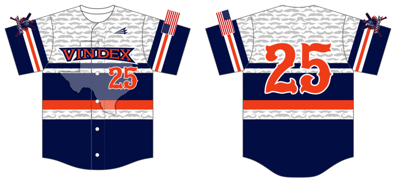Vindex Custom NanoDri Baseball Jersey #J1G