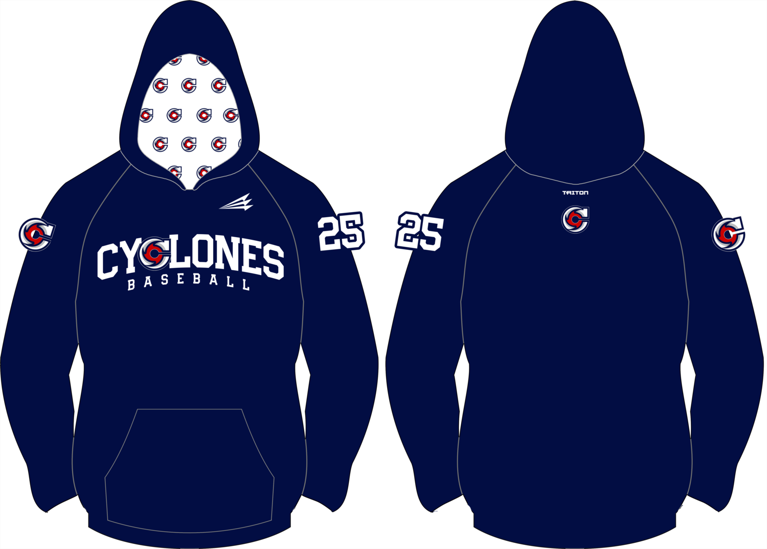 Cicero Cyclones Custom Vulcan Hoodie #VH4