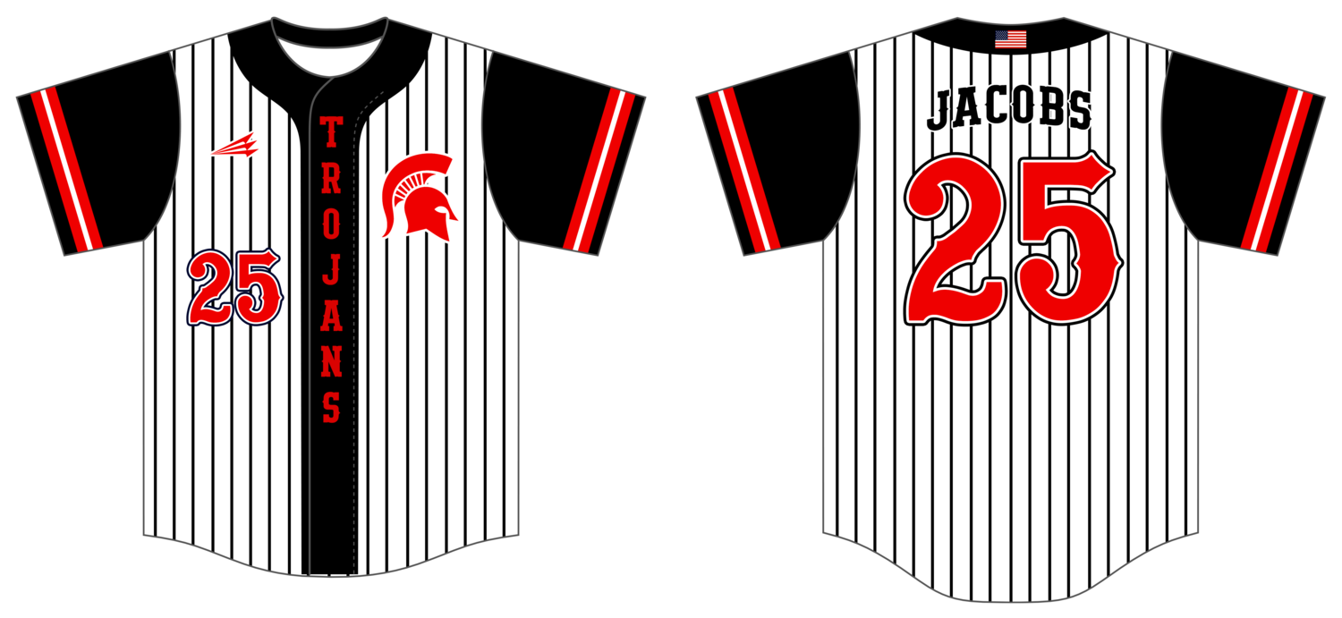 Trojans Custom HexaFlex Baseball Jersey #J8