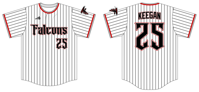 SJ FALCONS Custom HexaFlex Baseball Jersey #J3
