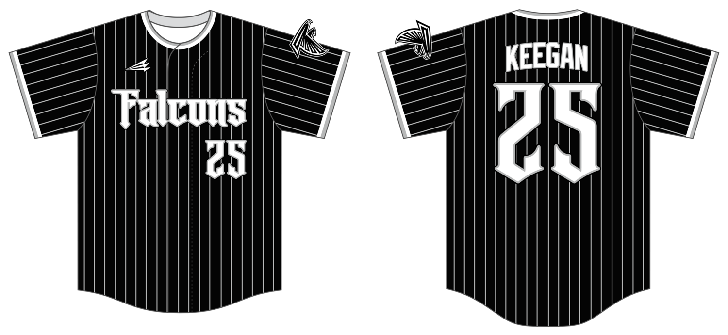 SJ FALCONS Custom HexaFlex Baseball Jersey #J2