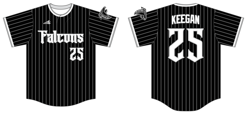 SJ FALCONS Custom HexaFlex Baseball Jersey #J2