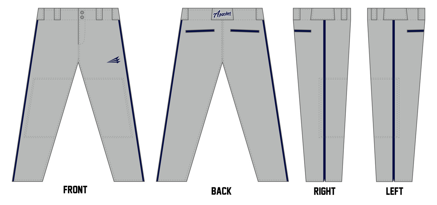 314 Apaches Stacheman Elite Custom Pro-Fit Baseball Pants #BP35C