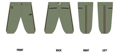 314 Apaches Stacheman Elite Custom Knicker Baseball Pants #BP22B