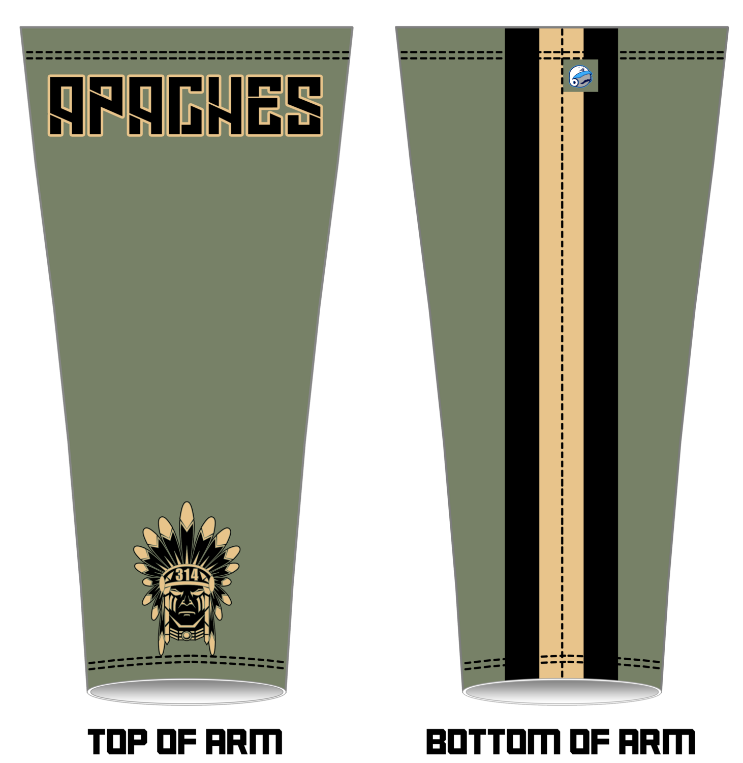 314 Apaches Custom Arm Sleeve #AS8