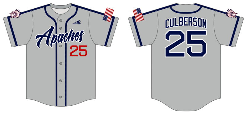 314 Apaches Custom Hexaflex Baseball Jersey #J35