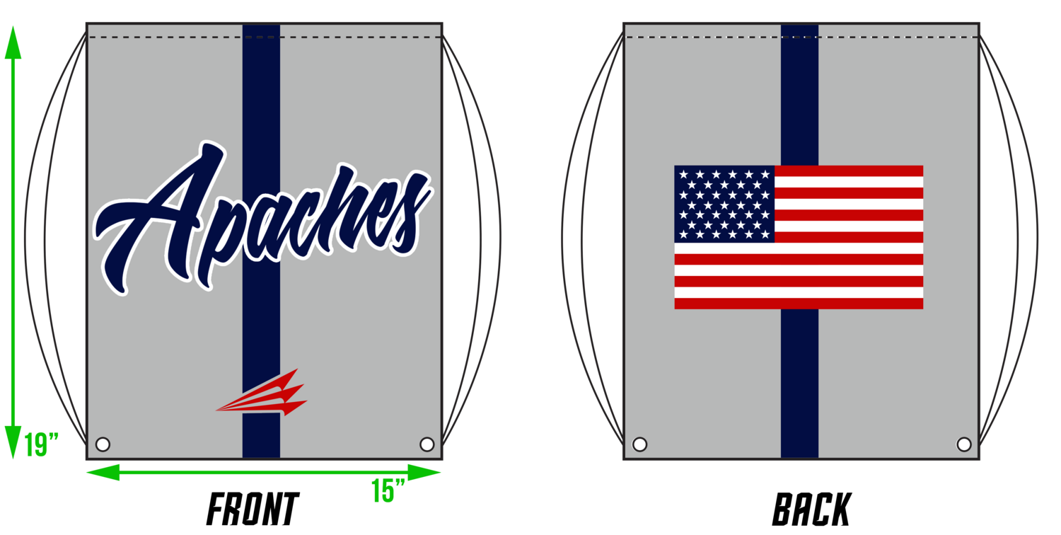 314 Apaches Custom Drawstring Bag #DB3