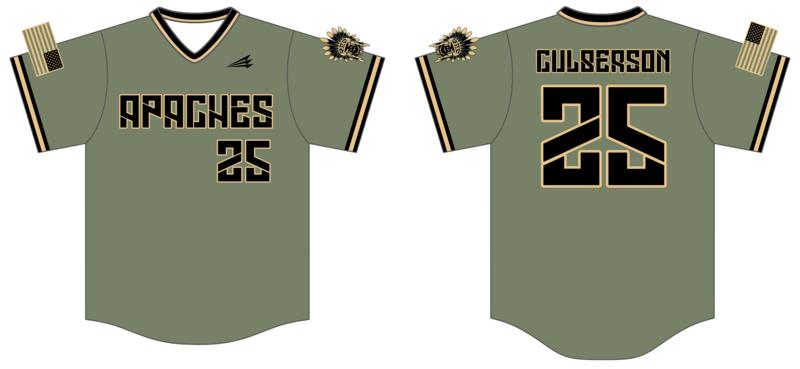 314 Apaches Custom Hexaflex Baseball Jersey #J22