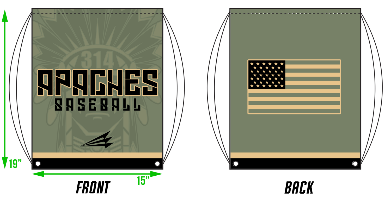 314 Apaches Custom Drawstring Bag #DB2