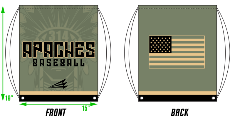 314 Apaches Custom Drawstring Bag #DB2