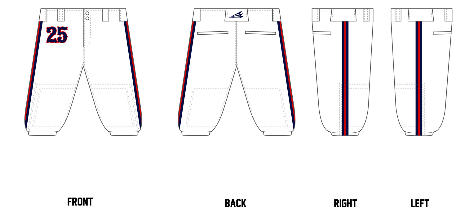 Tombigbee Tribe Stacheman Elite Custom Knicker Baseball Pants #BP24