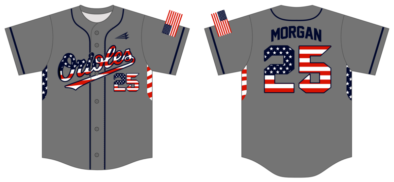 Clarksville Orioles Black Custom NanoDri Baseball Jersey #J1