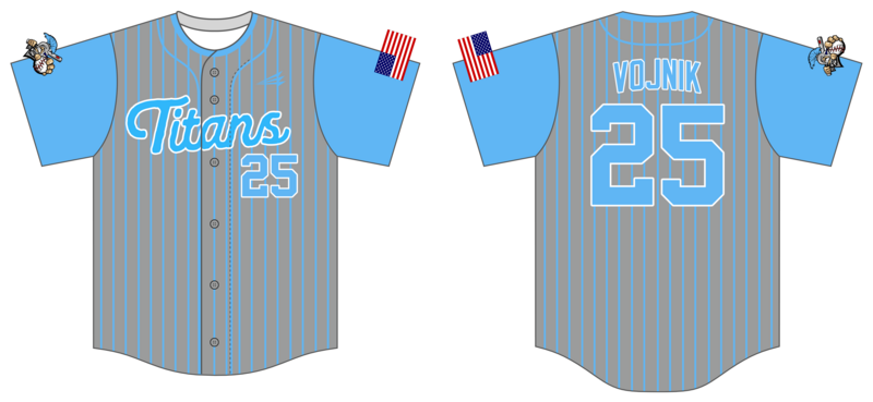 Titans Custom NanoDri Baseball Jersey #J2C