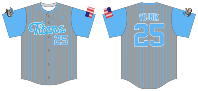 Titans Custom NanoDri Baseball Jersey #J2C