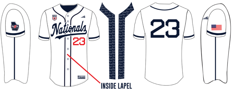 Nationals Showcase Academy Custom NanoDri Baseball Jersey #J2