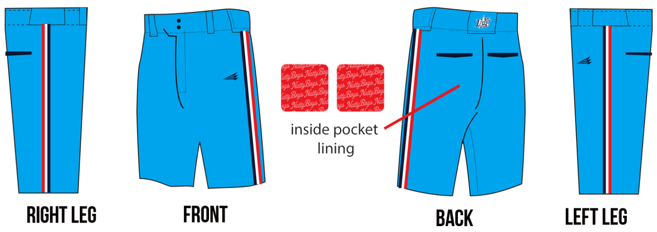 Nationals Showcase Academy Custom Knicker Baseball Pant #BP1