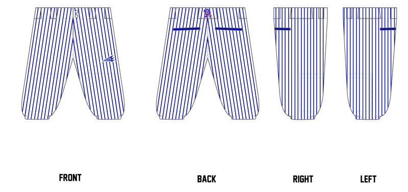 PA Playmakers Stacheman Elite Custom Knicker Baseball Pants #BP18B