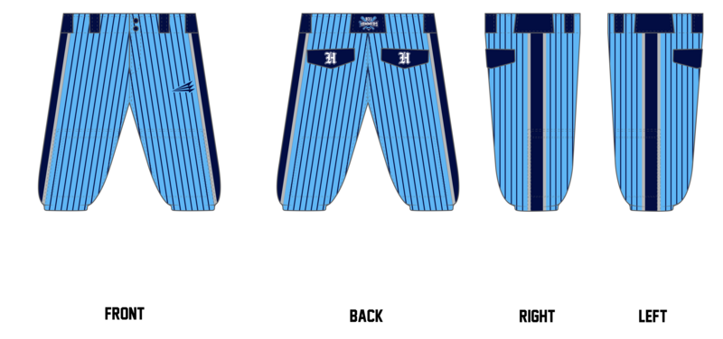 931 Hammers Stacheman Elite Custom Knicker Baseball Pants #BP5C