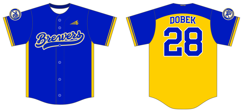 Michigan Brewers Custom Hexaflex Baseball Jersey #J5C