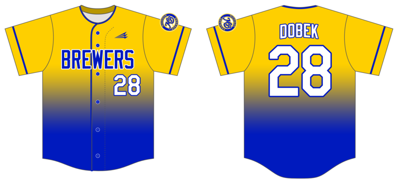 Michigan Brewers Custom Hexaflex Baseball Jersey #J17