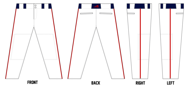 Montgomery Zags Custom Relaxed Baseball Pant #BP1