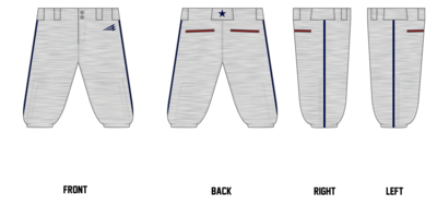 Valpo Stars Custom Knicker Baseball Pant #BP3