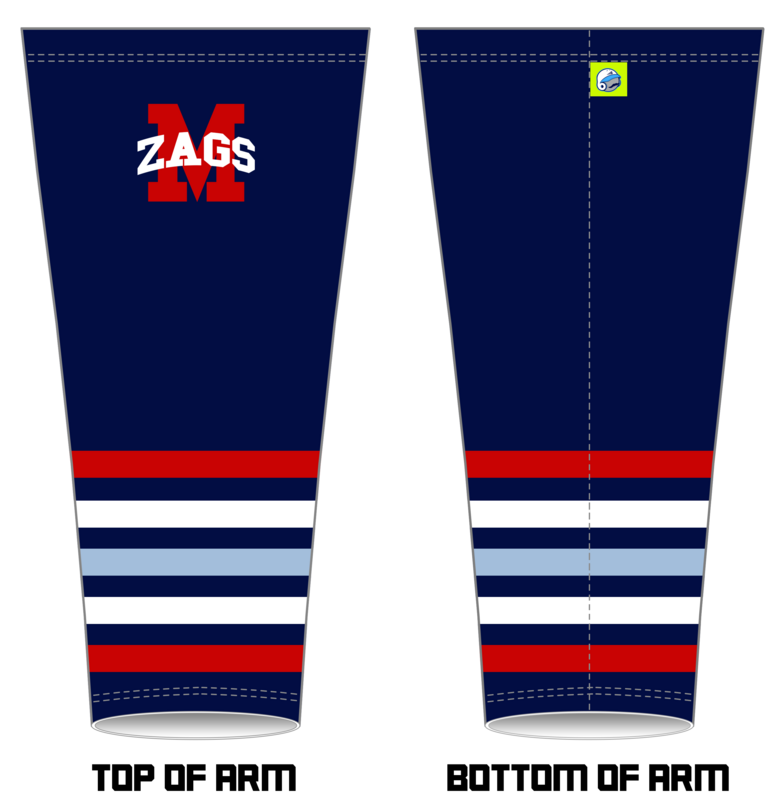 Montgomery Zags Custom Arm Sleeve #AS1