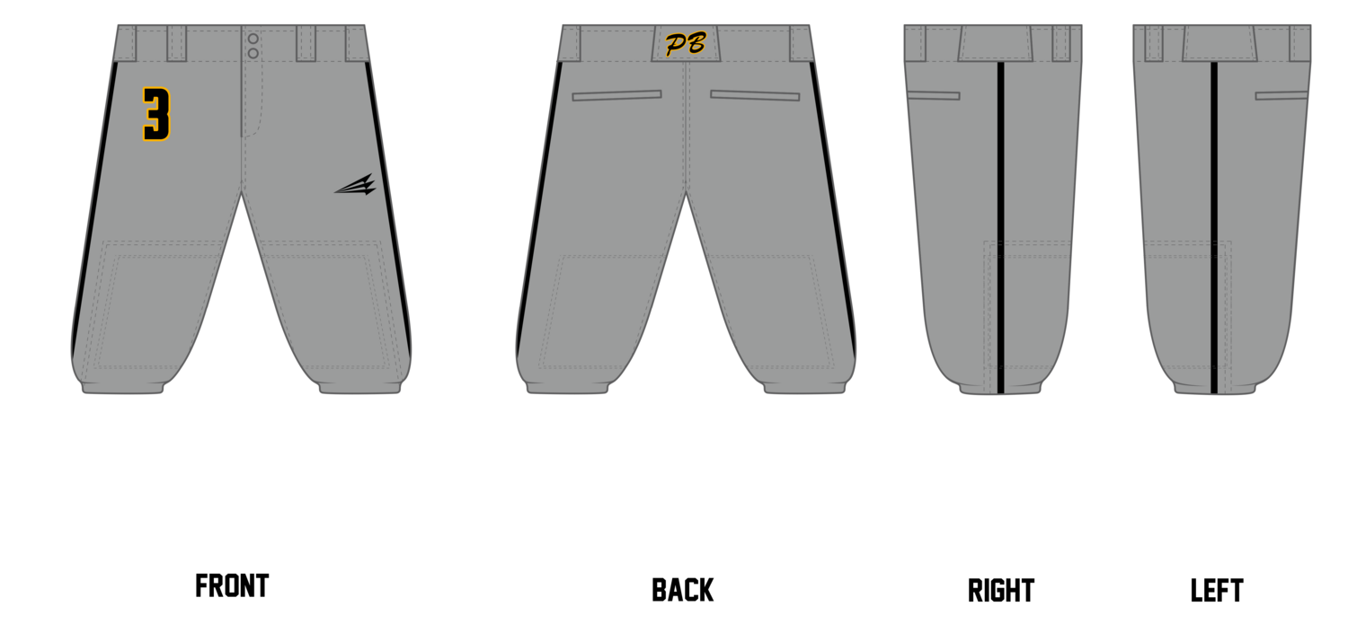 Prodigy Baseball Miami Stacheman Elite Custom Knicker Baseball Pants #BP10B