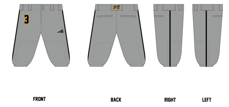 Prodigy Baseball Miami Stacheman Elite Custom Knicker Baseball Pants #BP10B