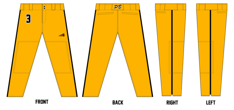 Prodigy Baseball Miami Stacheman Elite Custom Long Baseball Pants #BP6C
