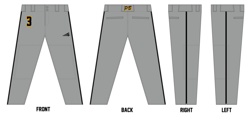 Prodigy Baseball Miami Stacheman Elite Custom Long Baseball Pants #BP10A